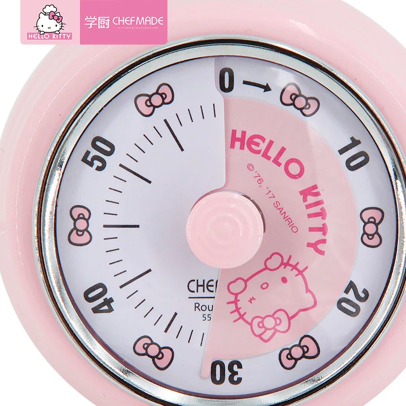 CHEFMADE hello kitty, кухонный магнит на холодильник, механический с циферблатом, таймеры, таймер обратного отсчета, таймер, напоминание о времени, цифровые часы для приготовления пищи