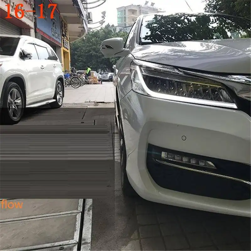 Automovil Assessoires Luces Para авто автомобили дневные ходовые светодиодные передние противотуманные фары автомобильные фары в сборе для Honda Accord - Цвет: MODEL H