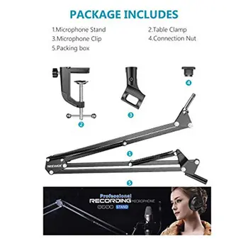 

Portable Microphone Bracket Extension Bracket Retractable Microphone Bracket