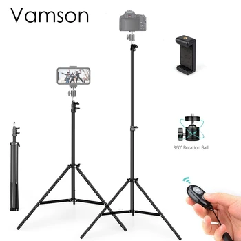 

Vamson Photography Background Frame Stands Tripod for Photo Studio Tripod for phone and camera holder & remote control VLS03A