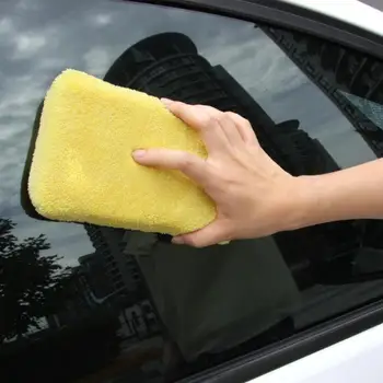 

VODOOL Superfine Fiber Jumbo Car Wash Sponge Auto Motorcycle Washing Cleaning Sponge Block Easy Grip Car Home Cleaner Cloth Tool