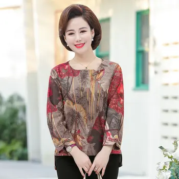 

Chinese Vintage Blouses Woman Ethnic Button Tunic Lady Autumn Top Long Sleeve Front Short Back Long Design Blusas Plus Size 2020