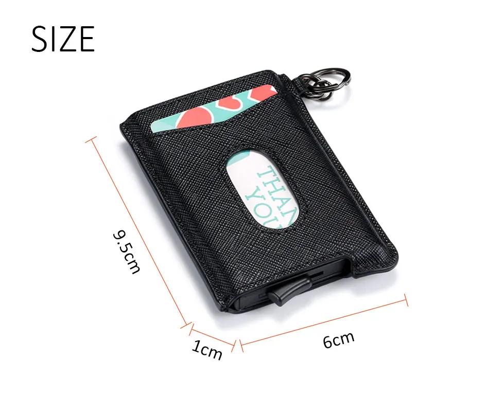 DIENQI RFID визитница мужской кошелек черный тонкий мини-кошелек мужской тонкий маленький кожаный волшебный кошелек деньги кошелек Walet Vallet