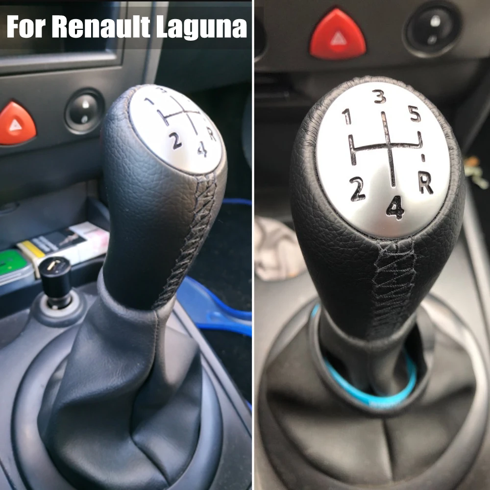Кожаная ручка переключения передач для Renault Megane II MK2 Scenic 2 Clio 3 III MK3 | Автомобили и