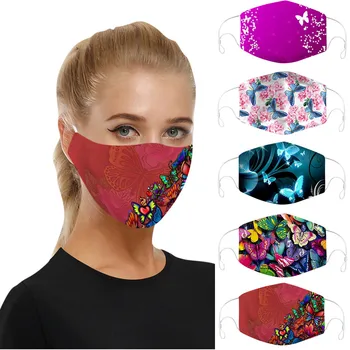

Mascarilla Unisex 3d Creative Flower Printing Outdoor Mask Cotton Washable Reusable Face Mask Adjustable Earloops Mask Masque