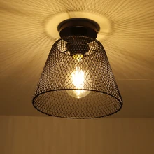 

Collapsible Iron Net Ceiling Lamp Home Decor Black Rose Gold Hollow Out Lighting Aisle Corridor Ceiling Chandelier Light