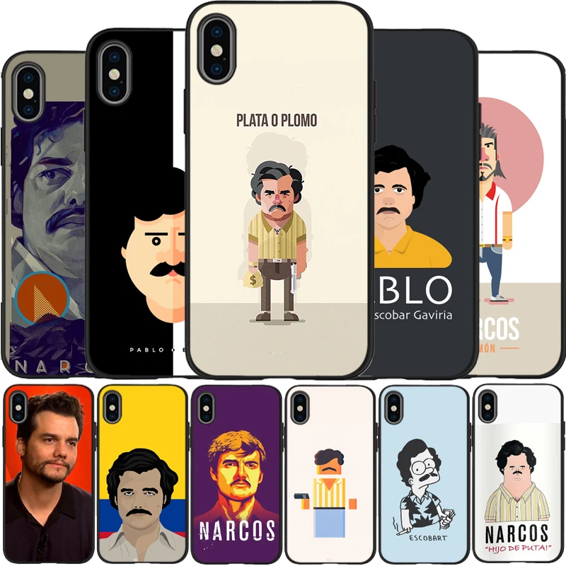 Мягкий силиконовый черный чехол для телефона с рисунком героев мультфильма