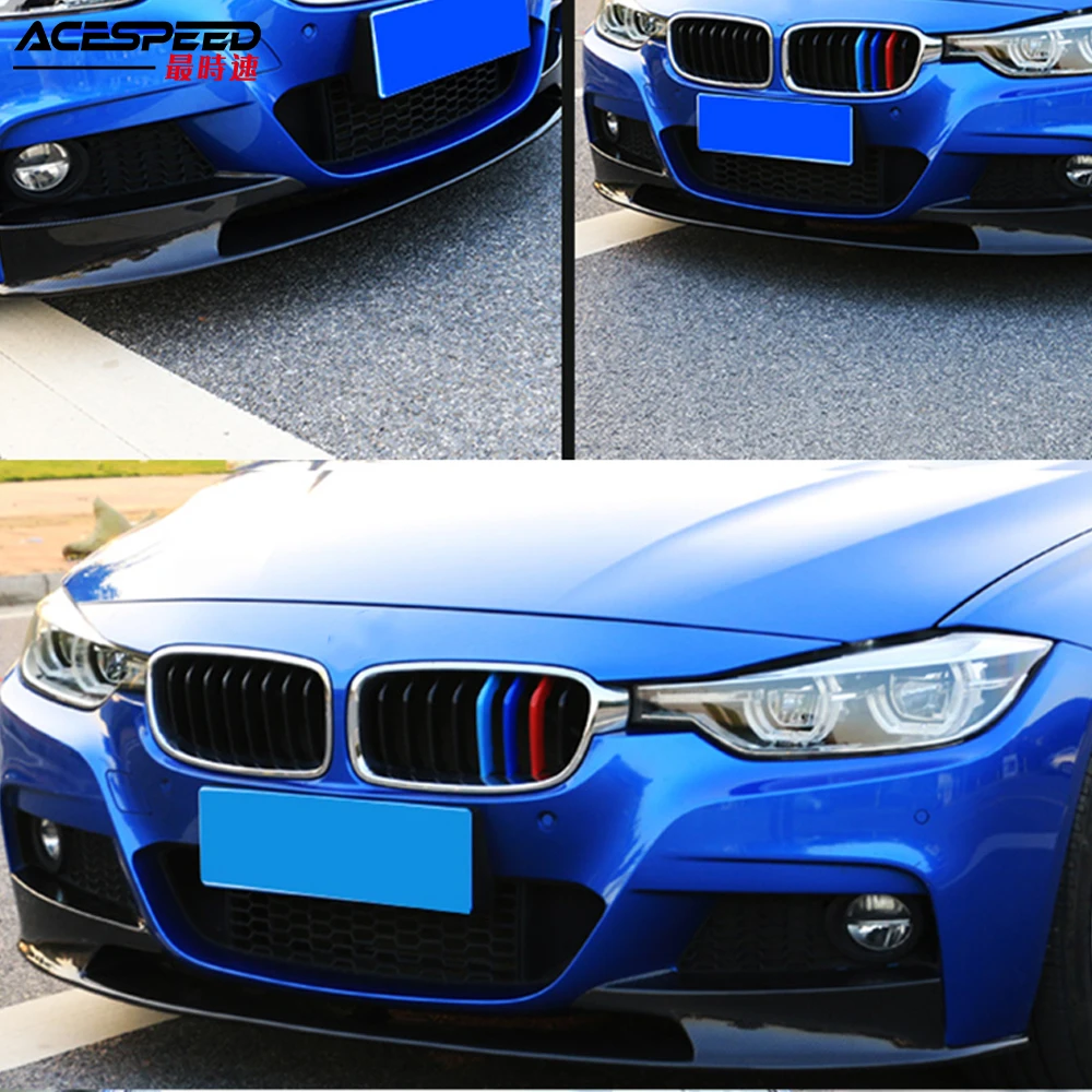 Front Bumper Lip for BMW F30 3 Series M Style 2012- Bumper Lip Cover Only for Sports Version