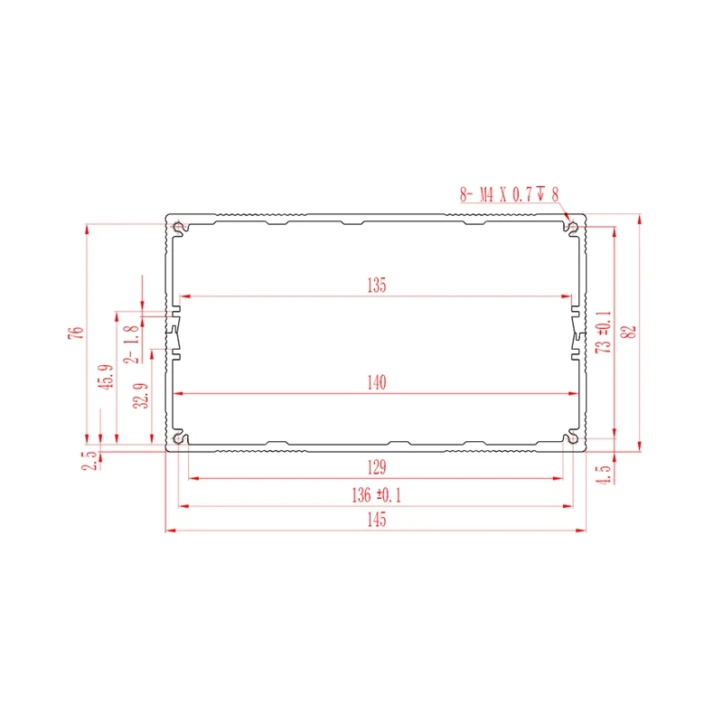 145w82h personalizacao eletronico bateria placa de alimentacao habitacao aluminio gabinete 04