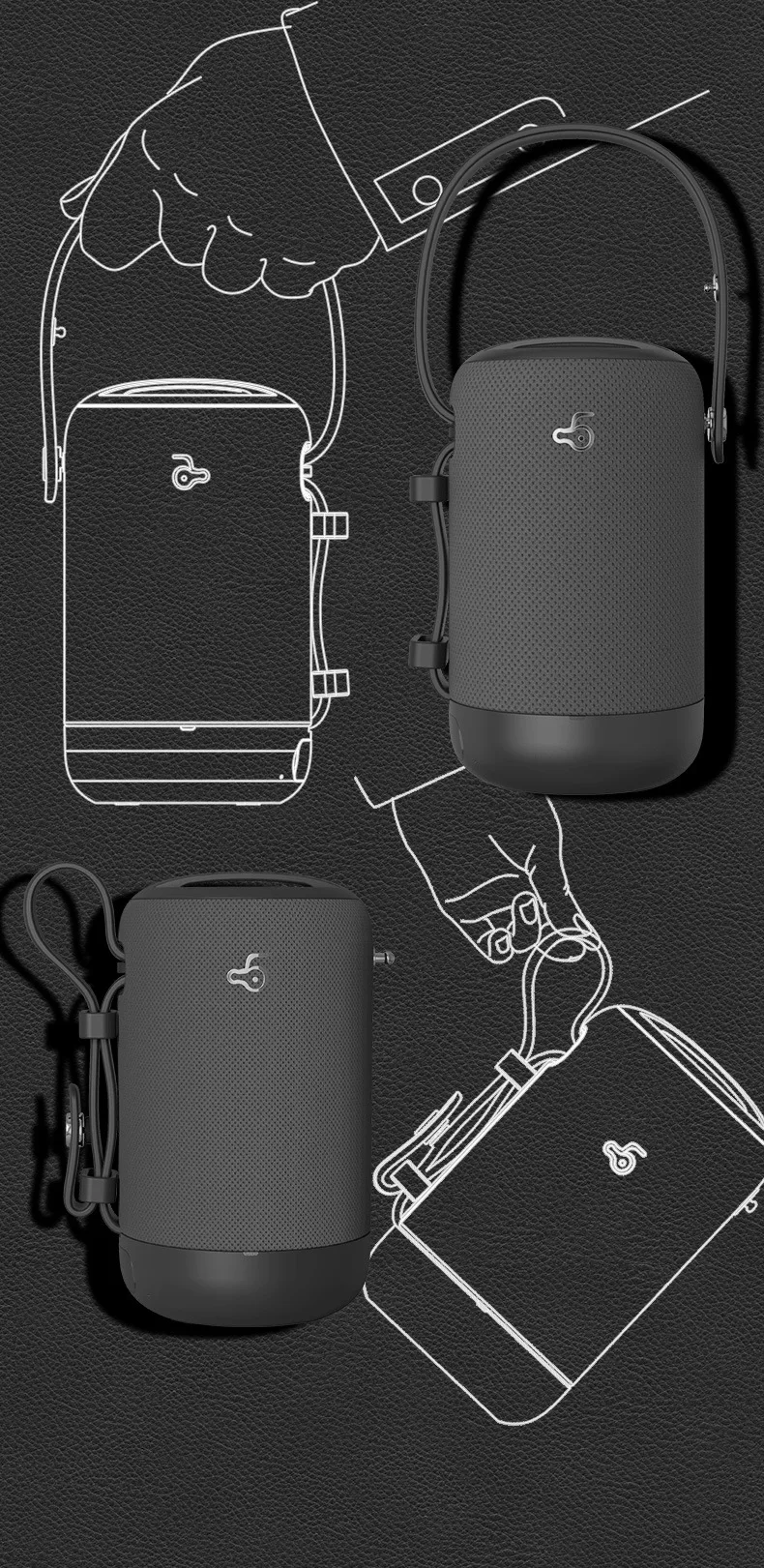HIFI V5.0 Bluetooth динамик 3D стерео TWS портативный беспроводной водонепроницаемый динамик Громкая связь с микрофоном TF карта FM мини сабвуфер