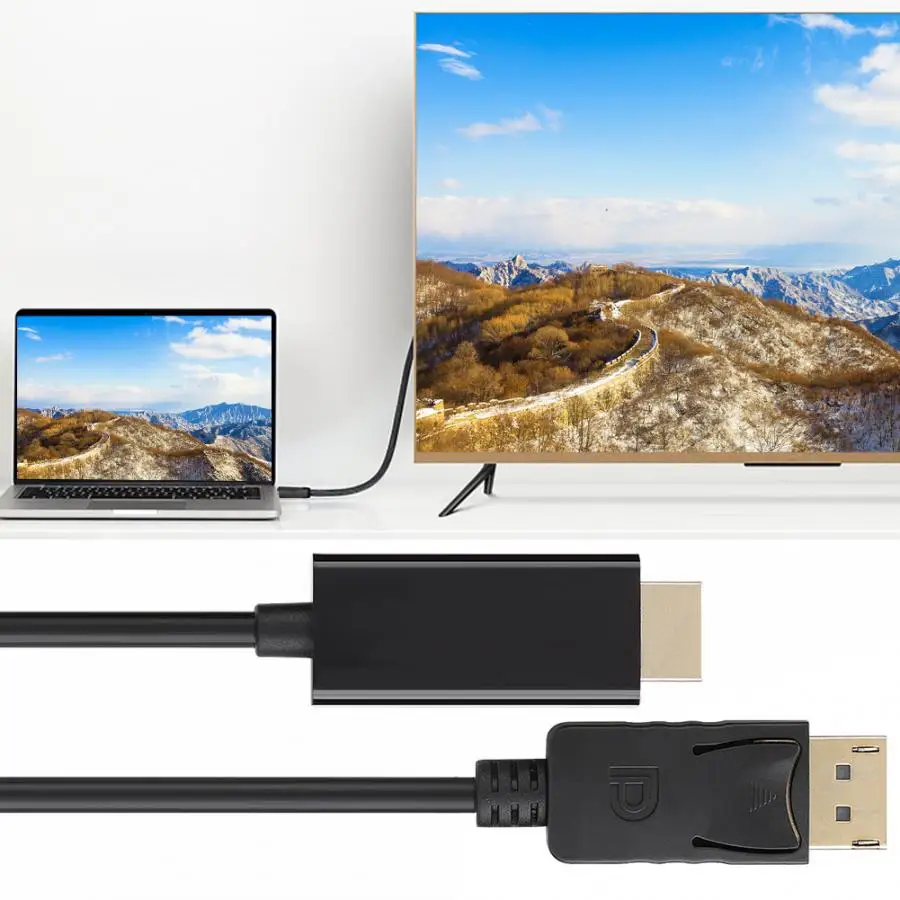 Большой DisplayPort к HDMI HD аудио-видео кабель-адаптер Шнур конверсионная линия 3 м кабель