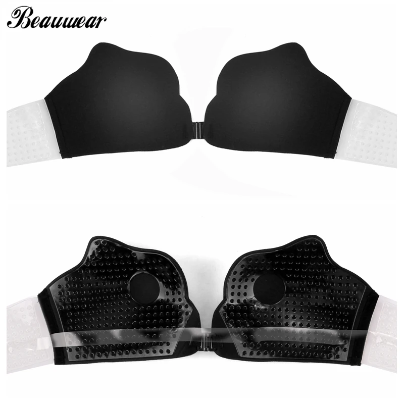 Beauwear без бретелек само приклеивающийся бюстгалтер рыба в виде хвоста Пуш Ап