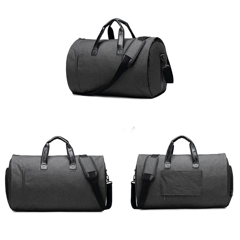 Large Capacity Men Travel Bag Waterproof Duffle Bag Short Trip Suit Storage Hand Luggage Bags With Shoe Pouch Oxford Travel Bag