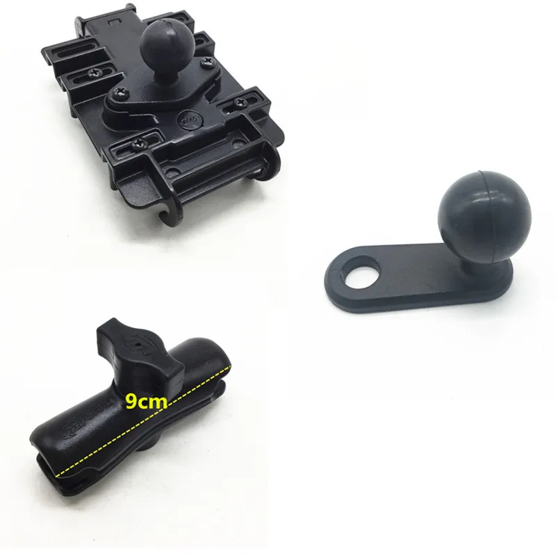 Rearview mirror set Алюминиевый руль для мотоцикла/Автомобильный держатель на присоске+ 9 см разъем для рук w/быстрое Сцепление держатель для телефона для смартфонов для крепления оперативной памяти - Цвет: Rearview mirror set