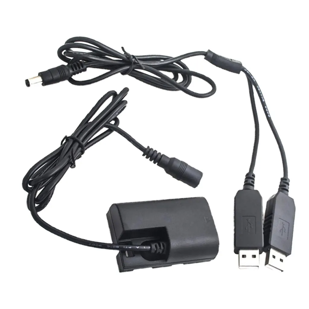 ACK-E6 двойной USB адаптер питания DR-E6 DC муфта сменный для Canon 5D Mark II III IV 5DS R 6D 7D Mark II 60D 70D 80D