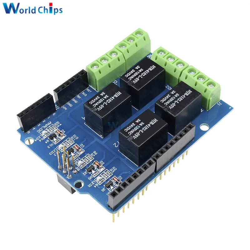 4-канальный модуль для Arduino с красным индикатором 5 В 3 | Электронные компоненты и