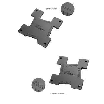 

2Pcs High Precision Height Gauge 5-36.5mm Woodworking Router Table Engraving Machine Electric Circular Saw Measuring Tool Ruler