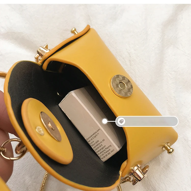 Mini Heart Chain Women's Handbags Purse Pu Ladies Round Top-handle Hand Bags Small Woman Shoulder Evening Clutch Totes Bags 2019 (11)