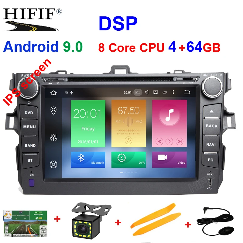 Perfect DSP Android 9.0 RAM 4GB 2 Din Car Multimedia Player For Toyota Corolla 2007 2008 2009 2010 2011 DVD Radio Gps Naviagtion WIFI 0 Perfect DSP Android 9.0 RAM 4GB 2 Din Car Multimedia Player For Toyota Corolla 2007 2008 2009 2010 2011 DVD Radio Gps Naviagtion WIFI 0