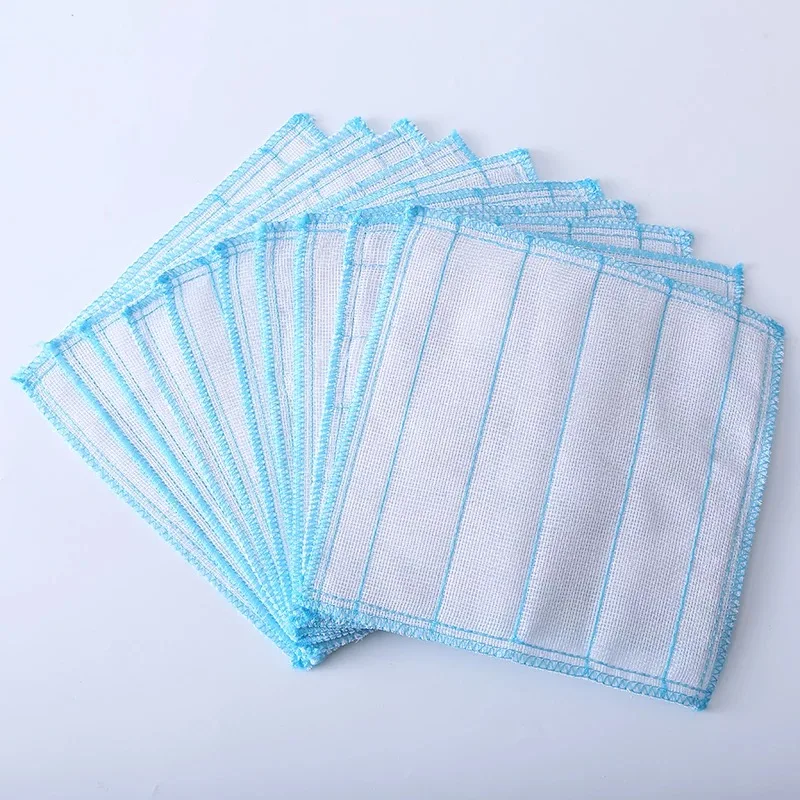 10 Pcs/Lot Utility Home Kitchen Towel Super Absorbent Clean Cloth Sink Wipe Cleaning Towels Household Cleaning Tools - Цвет: 10PCS Blue