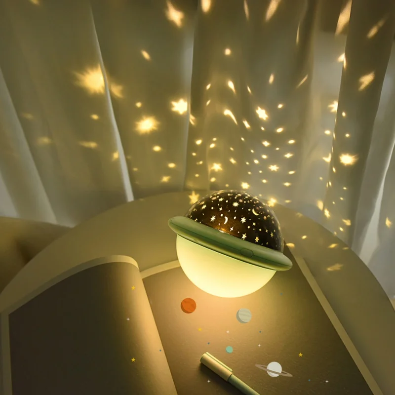 

Starry Sky Night Light Planet Magic Projector Earth Universe LED Lamp Colorful Rotate Flashing Star Kids Baby Christmas Gift