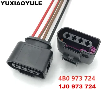 

4 Pin/Way 3.5mm Coil Extension Adapter Electrical Plug Connector Wire Cable Harness Pigtail For VW Skoda VAG 1J0973724 4B0973724