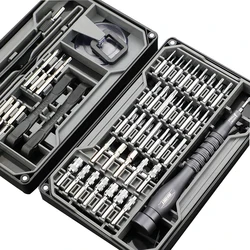 Juego de destornilladores de precisión 73 en 1, brocas magnéticas Torx, destornillador, trinquete, brocas hexagonales, herramientas manuales de reparación de teléfonos móviles