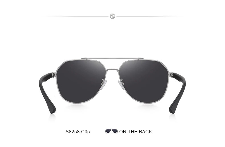 MERRYS, дизайнерские мужские HD Поляризованные солнечные очки пилота, Классические солнцезащитные очки для вождения, рыбалки, TR90, защита от уф400 лучей, S8258