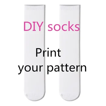 

Hot Factory Custom Long Socks Fashion 3D Print Logo Design Character Landscape Men Women Casual Winter Warm Calf Socks For Gift