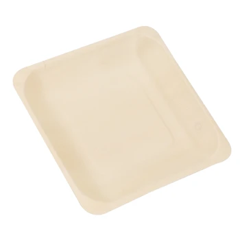 

150Pcs Disposable Square Wooden Plates Portable Tableware for Birthday Party Wedding Restaurant Picnic Barbecue 140X140mm