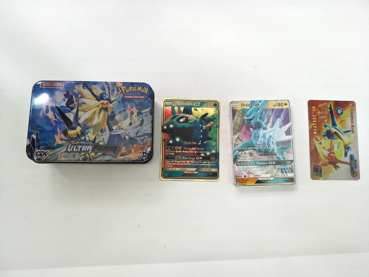 42 шт./компл. железный ящик Pokemon TAKARA TOMY боевые игрушки Коллекционные вещи игра Коллекция аниме-открытки для детей Покемон карты