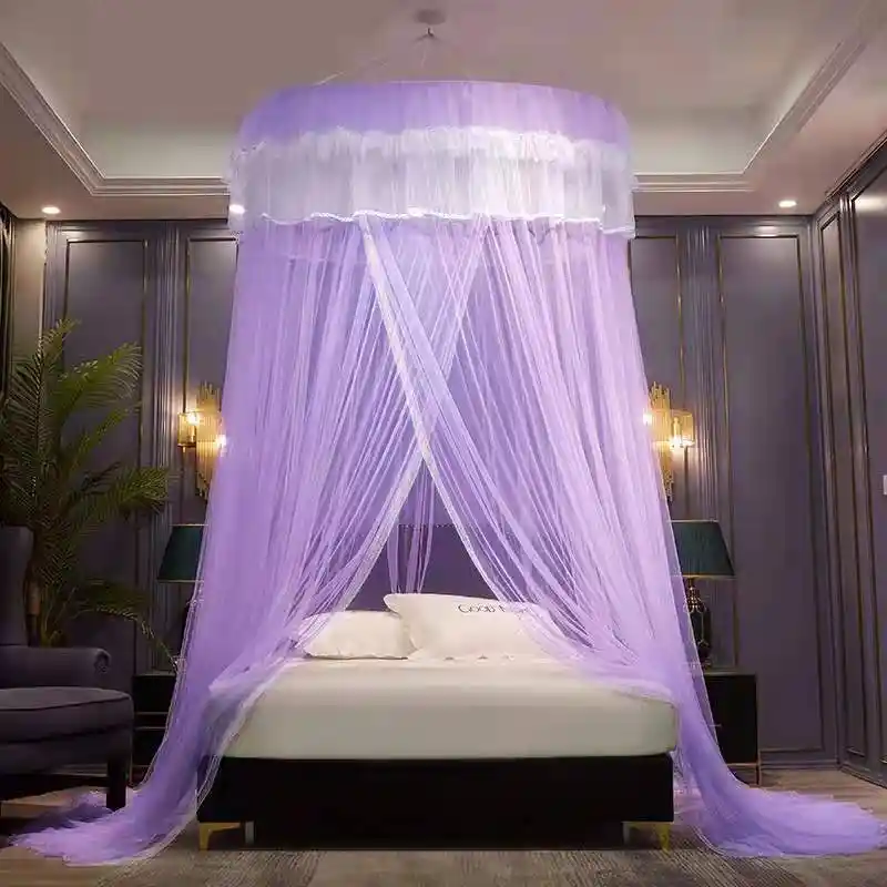 Canopee De Lit De Princesse En Dentelle Dome Rond Pour Bebe Filet De Berceau Pour Enfants Maison De Jeu Tente Pour Eloigner Les Moustiques Les Mouches Les Piqures D Insectes Aliexpress