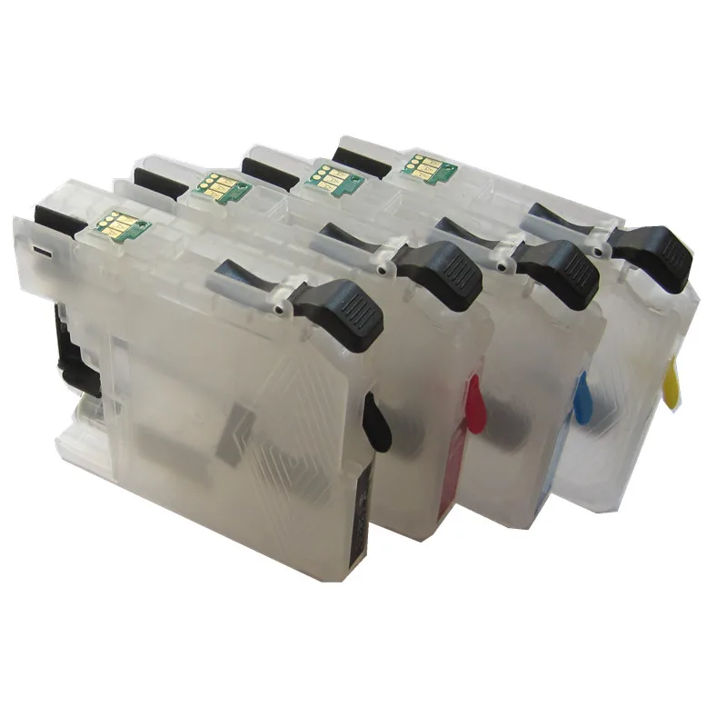 Многоразовый набор чернил для brother LC123 LC127 LC125 чернильный картридж Brother DCP J4110DW J132W