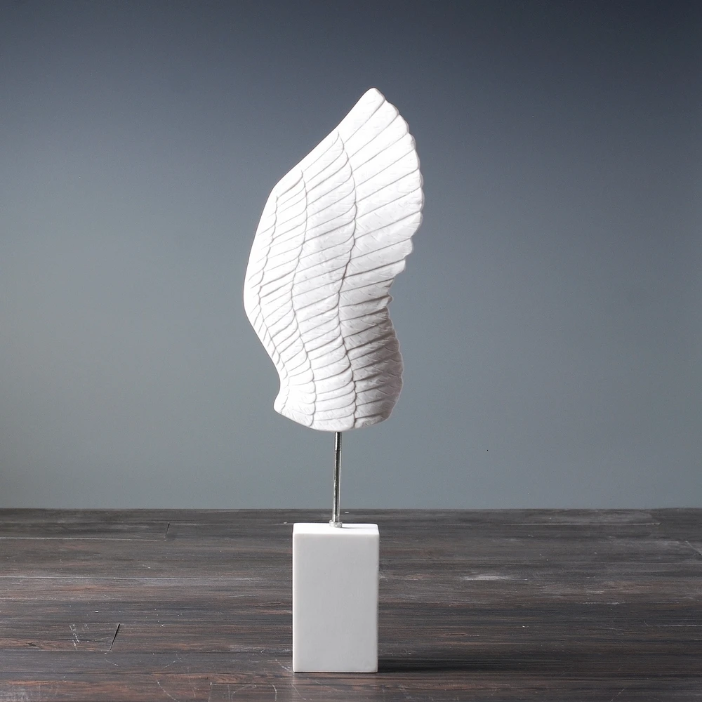 

Angel Wing Ornament Copper Plus White Crystal Sand Modern Simplicity Originality Ornament A Living Room Soft Decorate Template