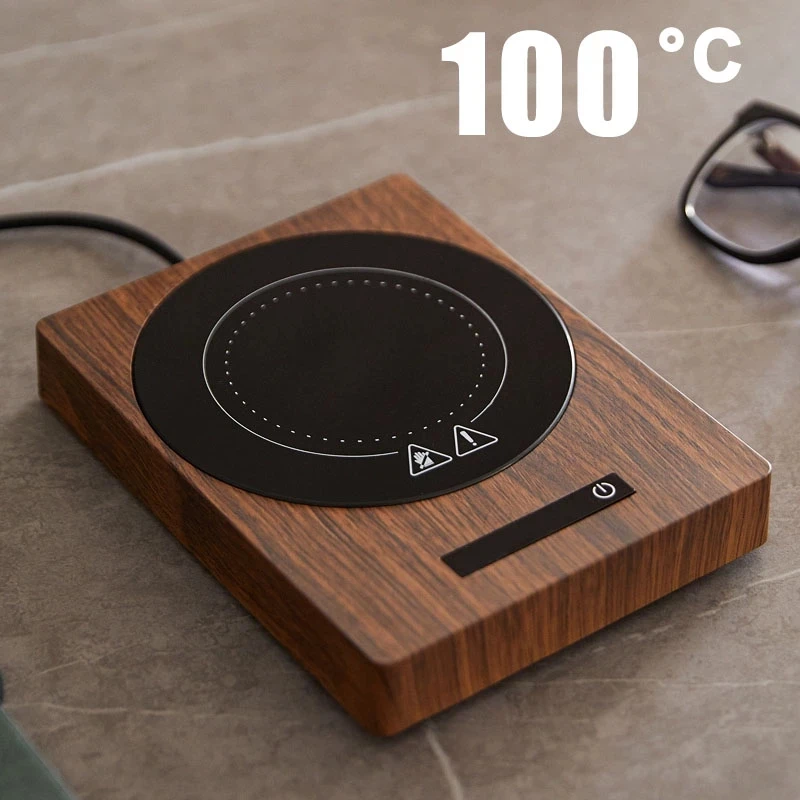 Heating Coaster Coffee Heater 200W Cup Heater Coffee Mug Warmer 100&deg;C Hot Tea Maker 5Gear Warmer Coaster Heating Pad Electric Plate Mini Induction Cooker 220V