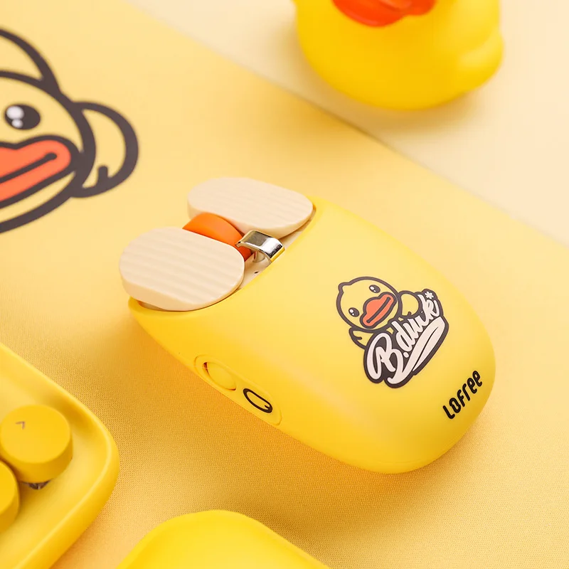 LOFREE/Lofie Little Yellow Duck MAUS Bluetooth мышь беспроводная домашняя офисная игровая Милая
