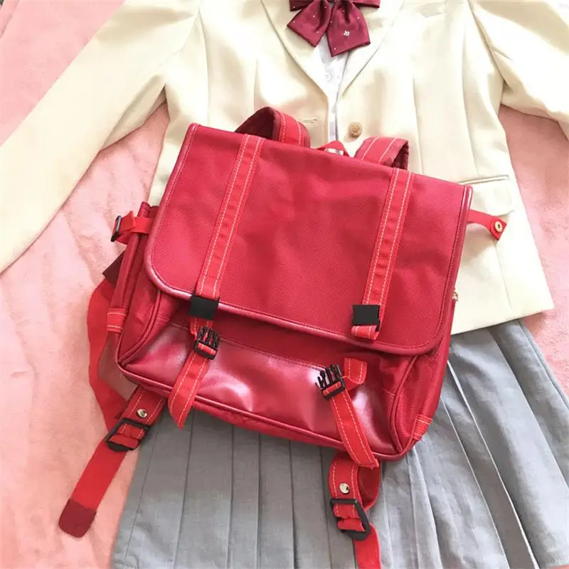 

Preppy Style Japanese Oxford High Capacity JK Uniform Backpack Handbag Lolita Girl Schoolbag Student Shoulder Bag Knapsack