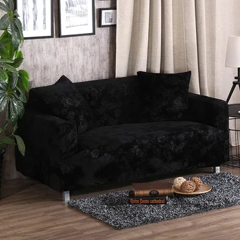 

Claroom Thickened 3D Embossed Velvet 1/2/3/4Seaters Type Non-slip Cover Sofa Cover L CC01# Sofa