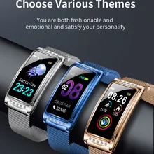 F28 женские Смарт-часы пульсометр кровяное давление кислород женский физиологический период напоминание фитнес-браслет подарок для девушек