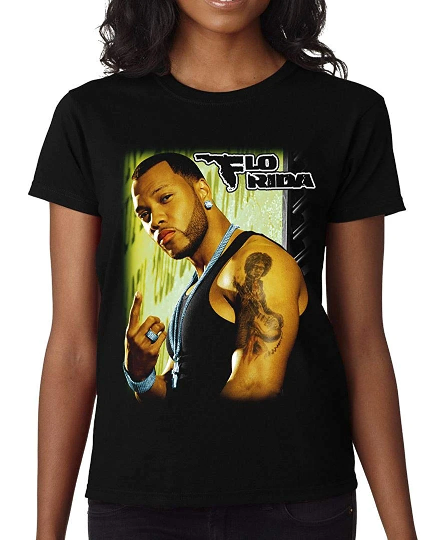 Tsdfc Flo Rida Rapper เพลงฟลอร ด าเส อย ดผ หญ ง Unisex ผ ชายผ หญ ง T เส อ เส อย ด Aliexpress