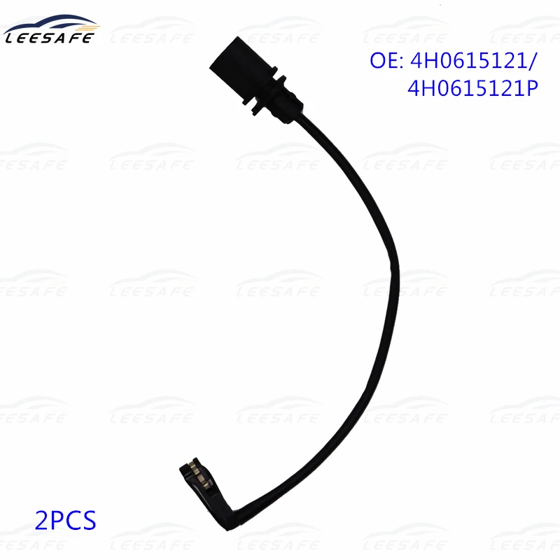 2pcs Front Axle Brake Pad Wear Sensor 4h0615121 4h0615121p For Audi A6