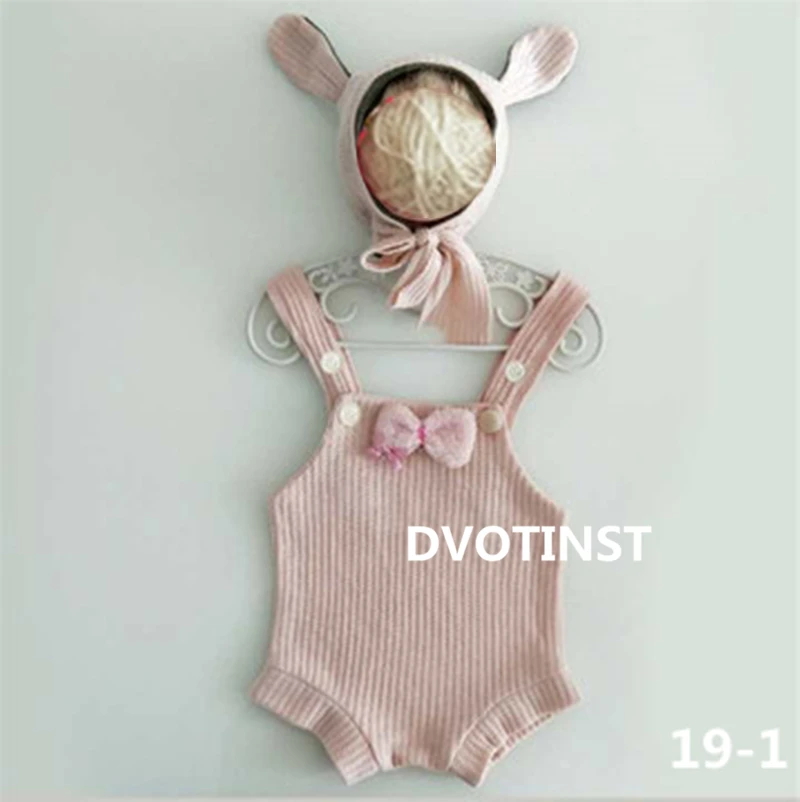 DVOTINST Новорожденный ребенок Фотография реквизит вязаный цветочный головной убор