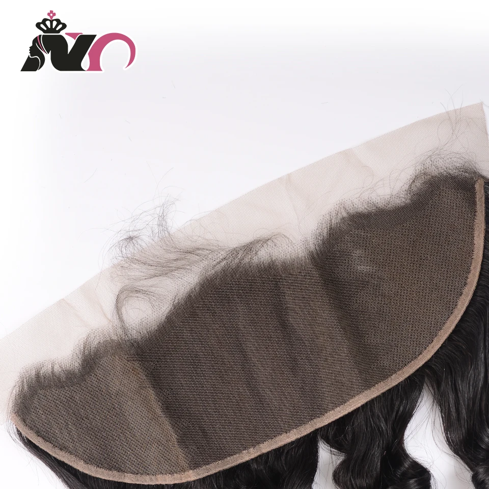 NY Brazilian Loose Wave Bundles With Frontal 3 Bundles With 13*4 Inch Swiss Lace Closure Human Hair Deals Weave Non Remy hair