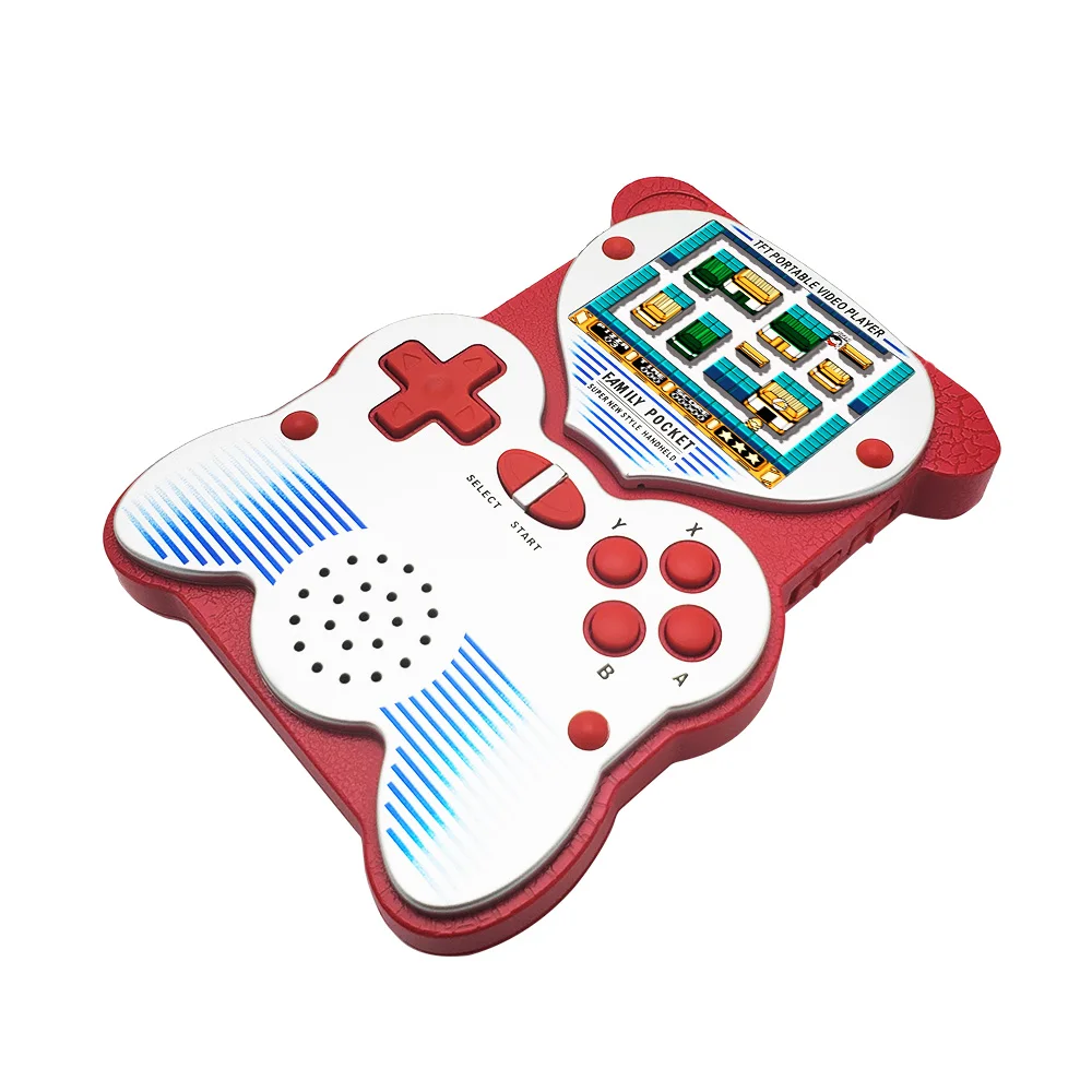 Зарядная игровая консоль с встроенным 220 играми 2,5 дюймов Портативный ЖК-экран классический ТВ выход видео игровой плеер для детей
