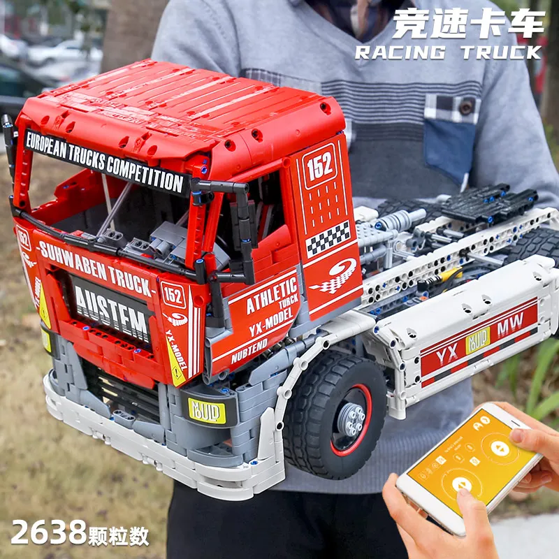 

IN STOCK MOULDKING 13152 2638Pcs High-Tech Car Toys MOC-27036 App Motorized Race Truck MkII Building Blocks Kids Christmas Gifts