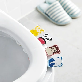 

Toilet Seat Lifter Cartoon lift toilet lid handle Bathroom Cute Animal Print Toilet Seat Cover Lifting Handle Lifting Device