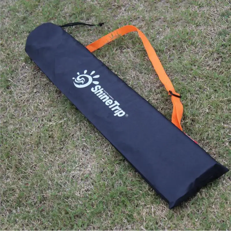Навес палатка полюс сумка для хранения, многофункциональный для прогулок трости удочки Держатель Перевозчик, Кемпинг Треккинг Туризм - Цвет: Черный