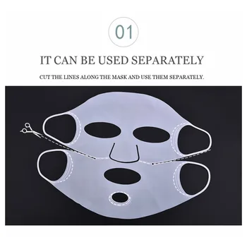 

Hydrating Facial Mask Cover Silicone Waterproof Face Moisturizing Mask For Sheet Mask Cover Prevent Serum Face Care Tool