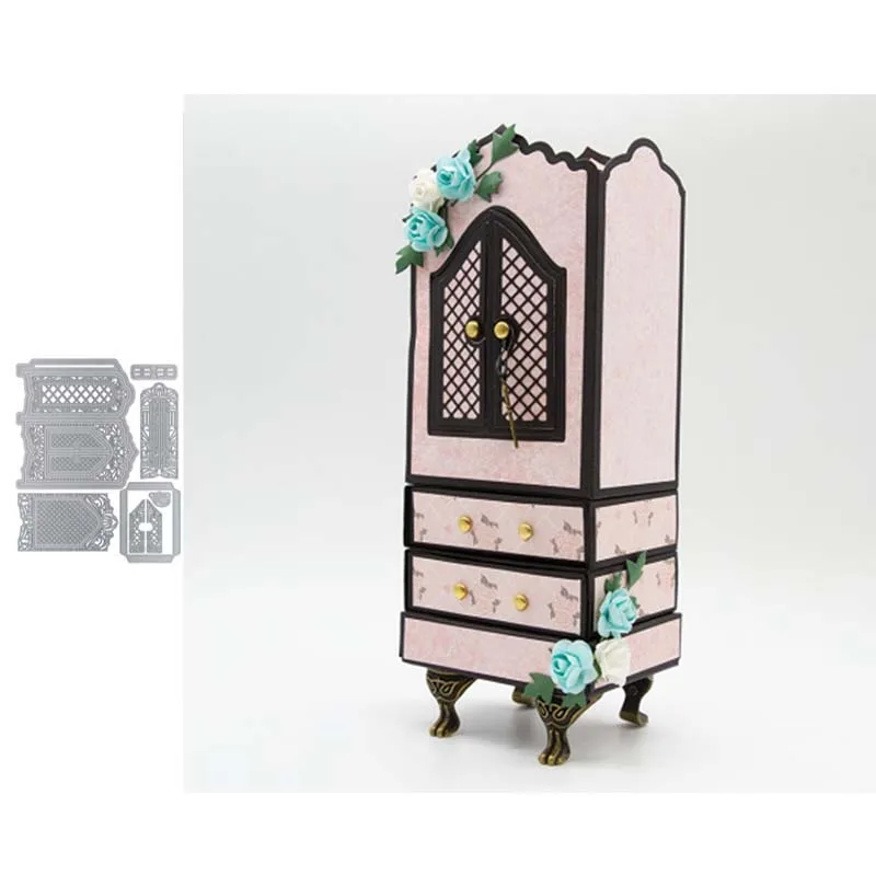

JC Showcase Wardrobe Metal Cutting Dies for Scrapbooking New Stencil Handmade Tools DIY Card Make Mould Model Craft Decoration