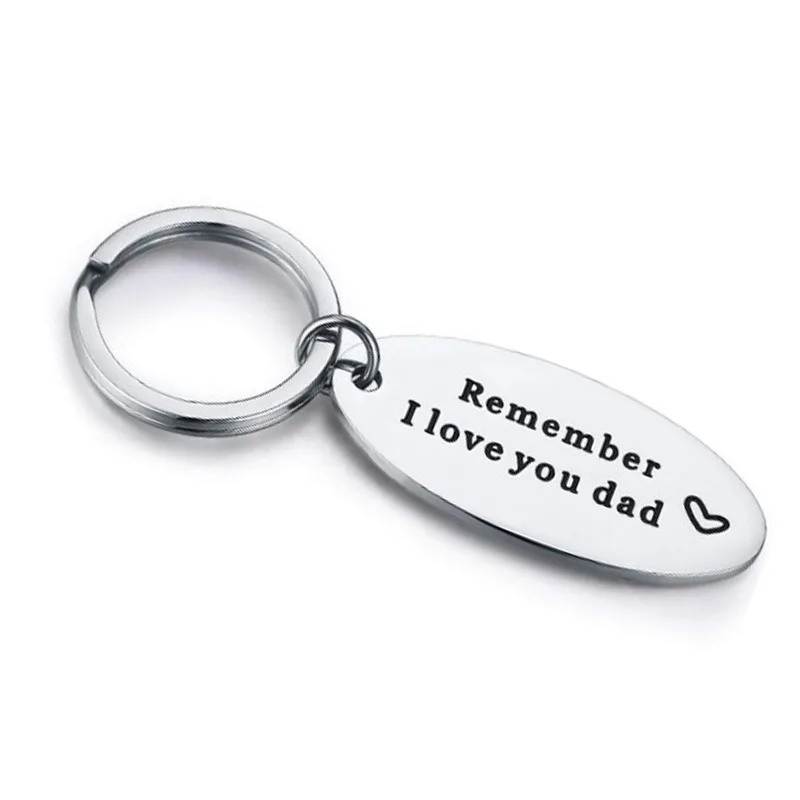 Oeinin простой брелок с надписью Remember I Love You Mum/dad цветной на День Благодарения Zin